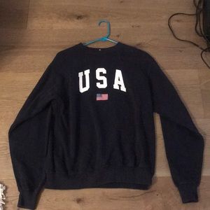 Brandy Melville Navy Oversized Sweatshirt
